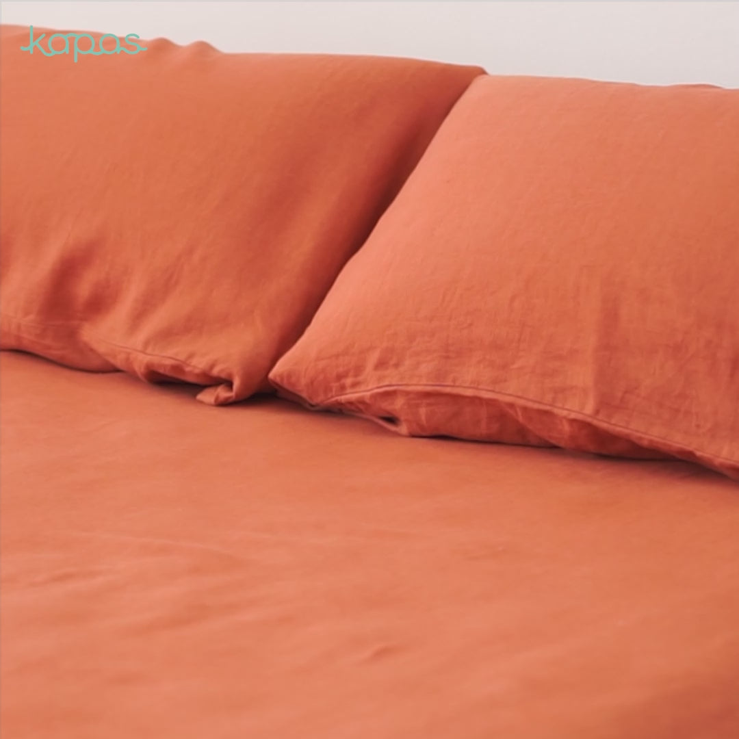 French linen bedsheet duvet cover pillowcases